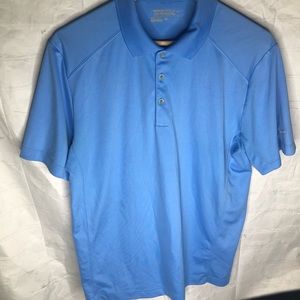 Nike Golf Mens Dri-Fit Tour Performance Short Sleeve Polo Blue Size Medium